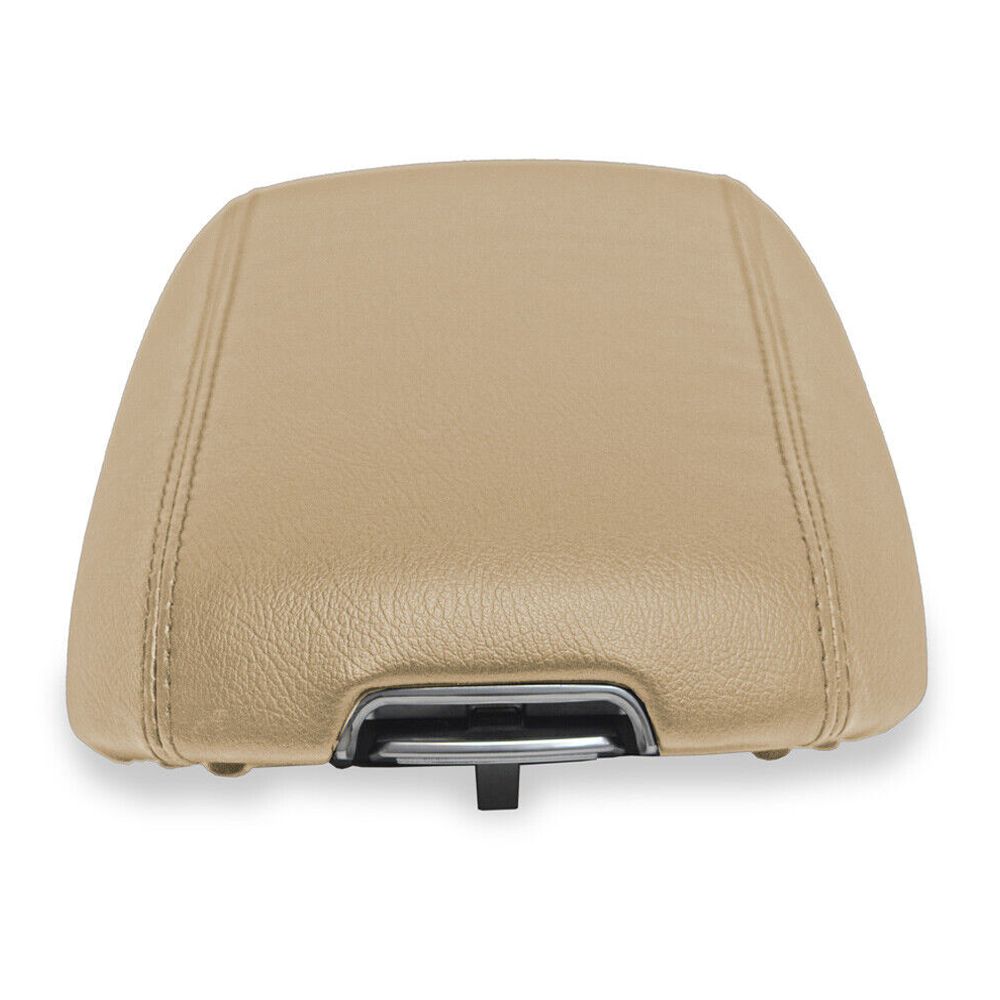 Center Console Lid Armrest Cover PVC Leather For Kia Sorento 2015-2020 Beige