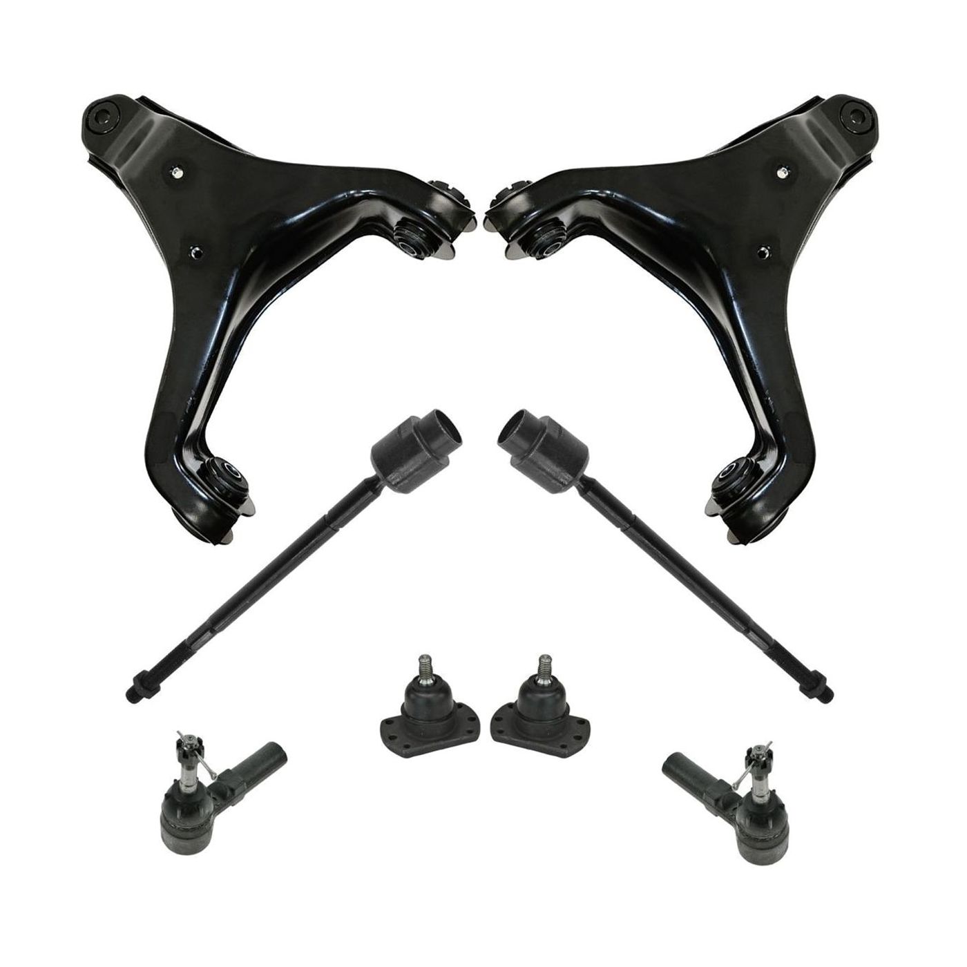 Front Control Arm Ball Joint Tie Rod End Steering Suspension Kit Set 8pc