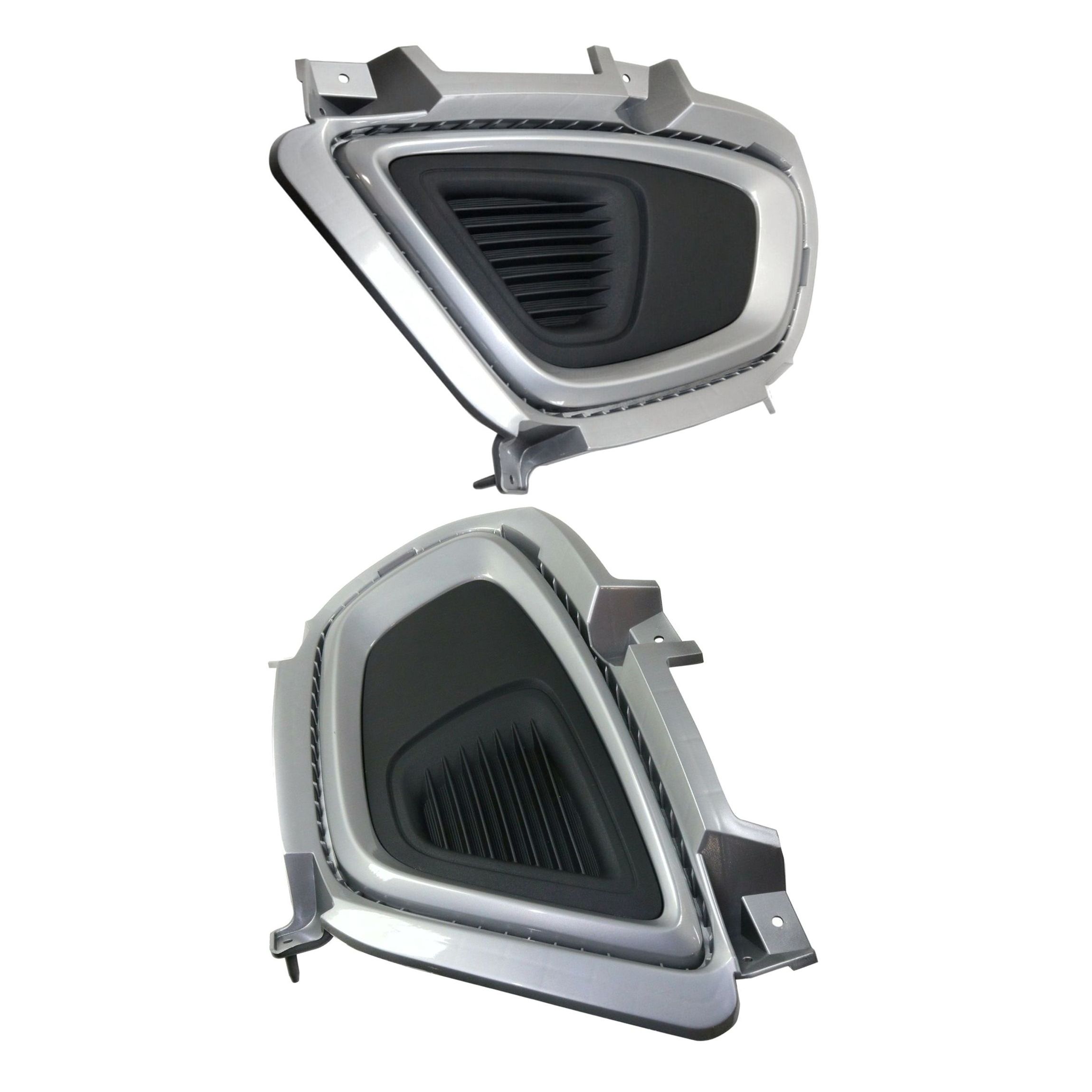 Set Of 2 Fog Light Covers Driver Passenger Pair For 16-18 Sorento Sport Utility