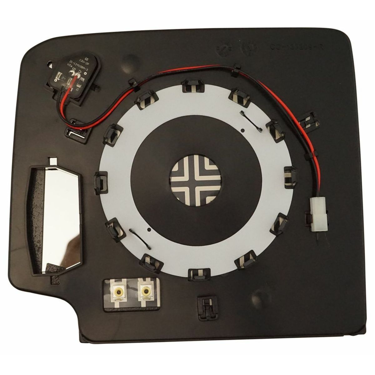 Mirror Glass Heated Blind Spot Detection Upper Passenger Right For GM SUV