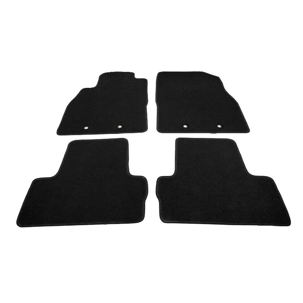 For Chevrolet 11-15 Volt Volt Floor Mats Front & Rear Carpet 4PC Black Nylon