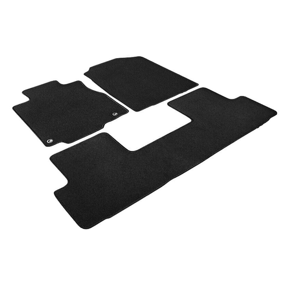 For Honda 2015-2016 CR-V EX-L Black Nylon Front Rear Floor Mats Carpets 3PC