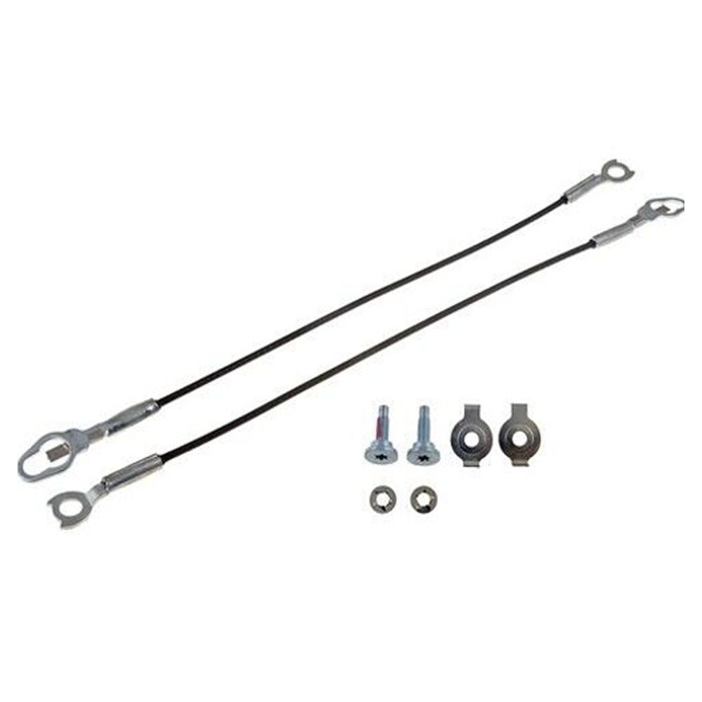 38542 Tailgate Cables Set Of 2 For 09-10 Ram 1500 SLT Extended Cab Pickup Pair