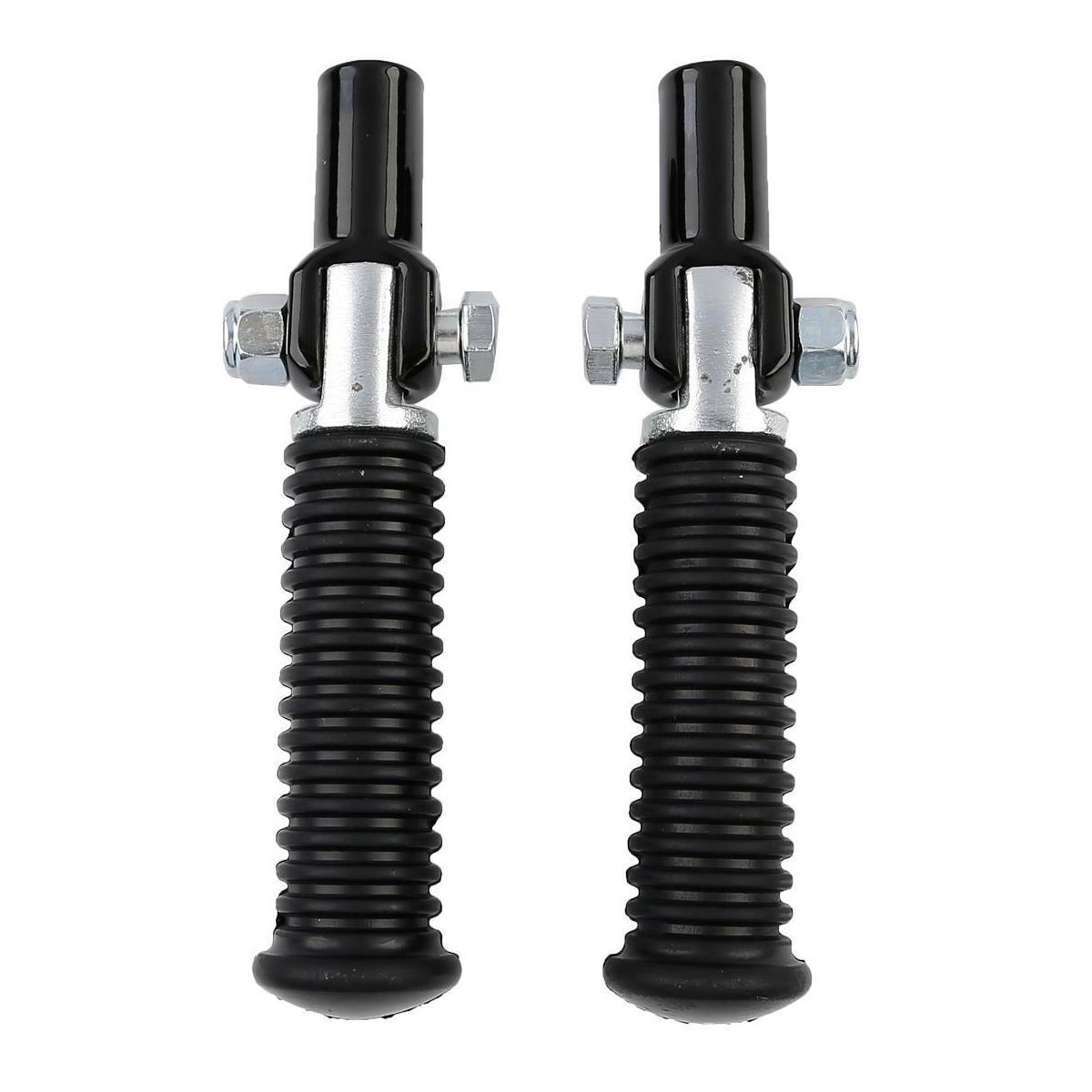 For 00-06 Heritage Softail Black Passenger Footpeg Pegs Clevis Support Mount