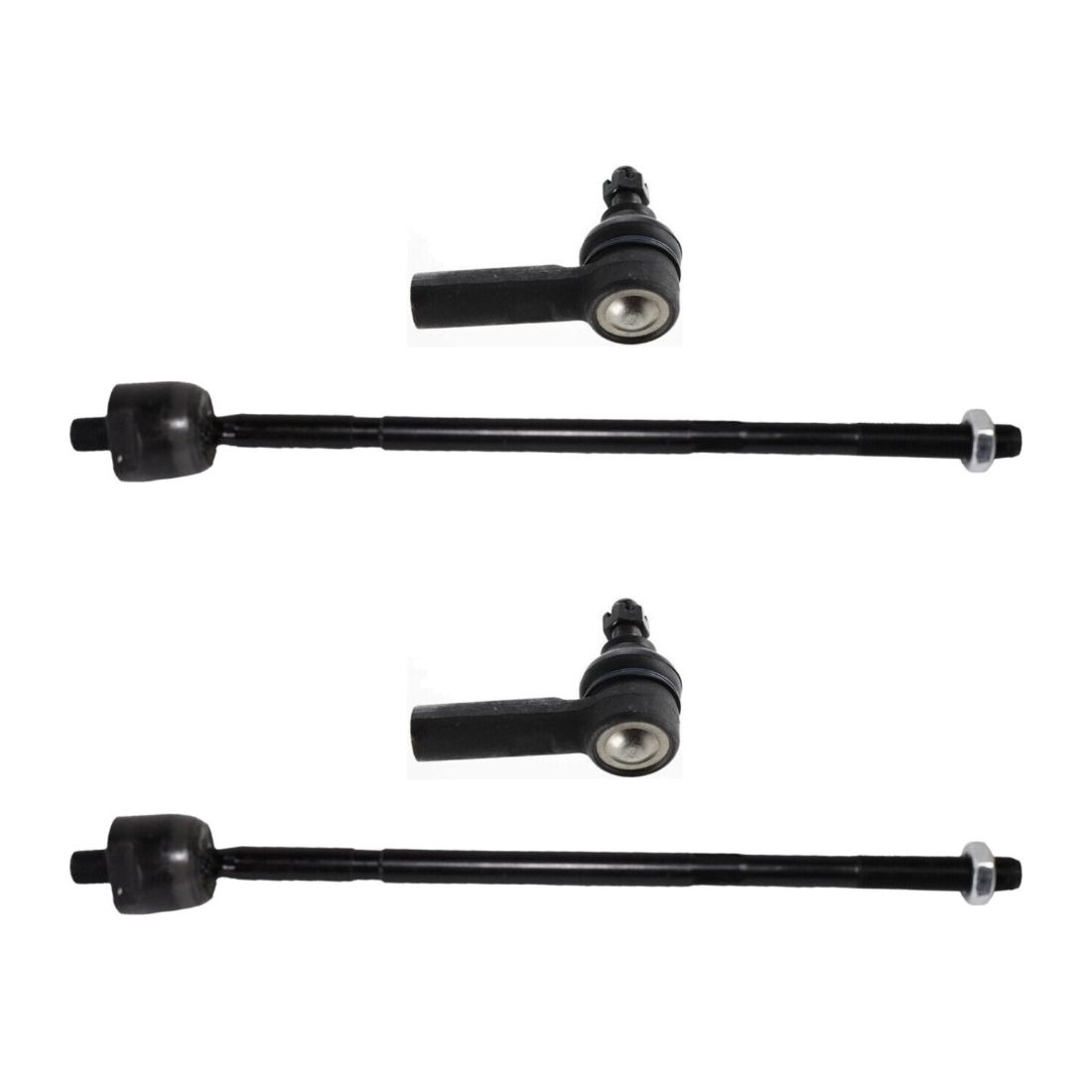 Tie Rod Ends Set Of 4 Front Driver & Passenger Side Inner Interior Inside