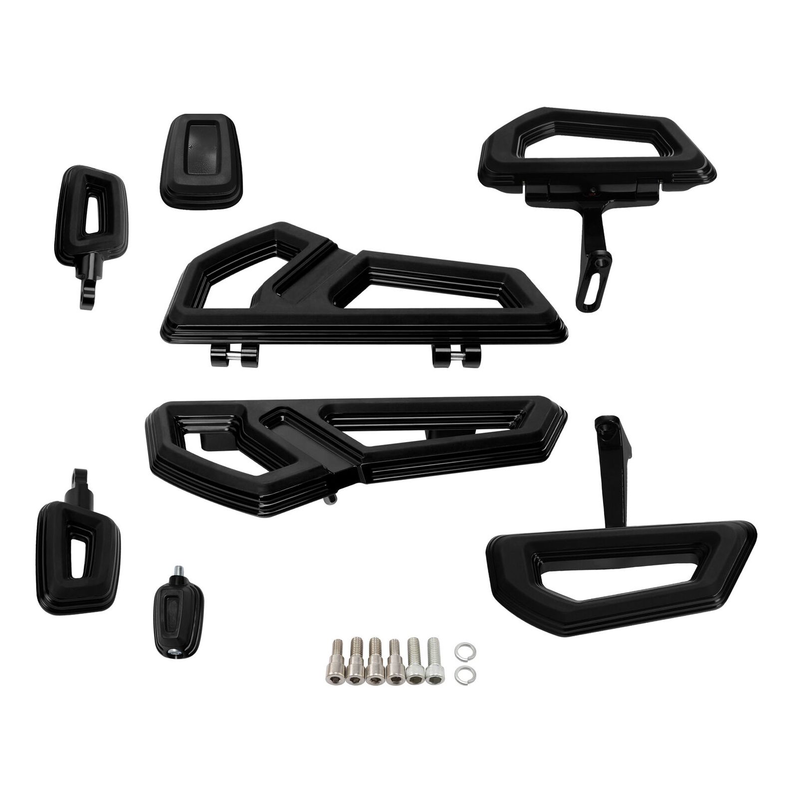 Driver Passenger Floorboards Footpegs Brake Pedal For 1994-2022 Road King Glide