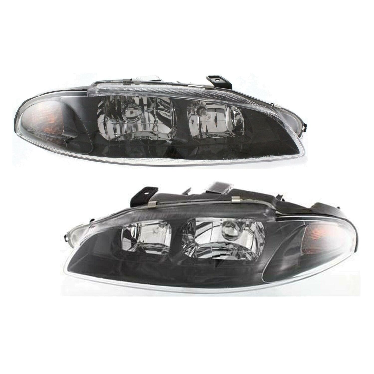 Headlight Set For 1997-99 Eclipse Left And Right With Bulb 2Pc