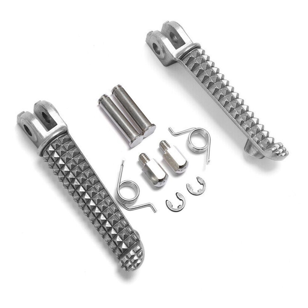 Sliver Long Front Foot Pegs Yzfr6 Yzf R6 For 2015-2023 Yamaha YZF R1M R6S