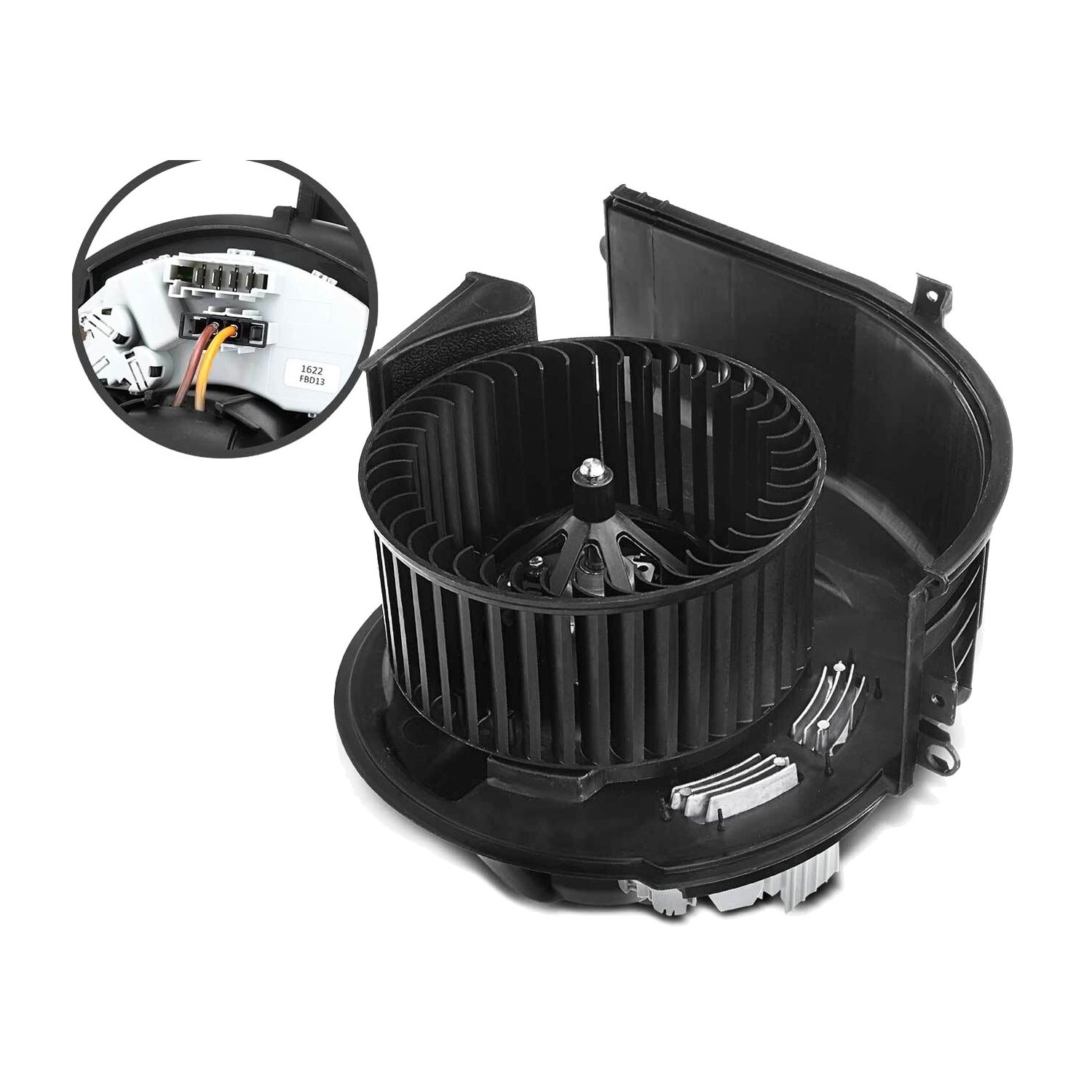 HVAC Blower Motor Fan Assembly With Resistor & Wheel For BMW X6 X5 E70 E71 E72