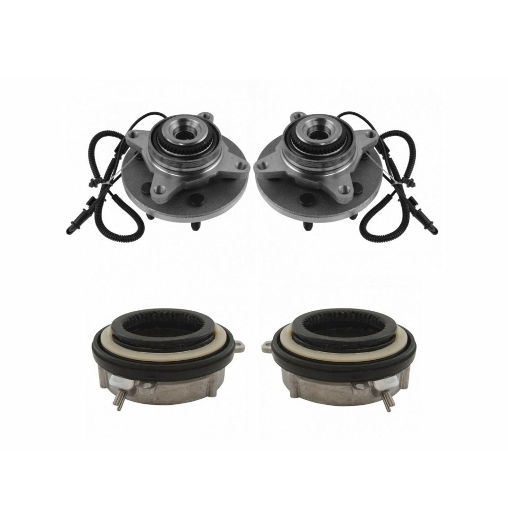 Front Wheel Bearing & Hub Kit With Actuators For Expedition F150 Navigator SUV