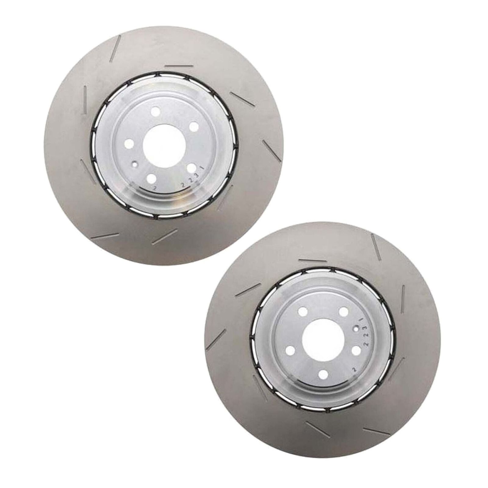 Performance Pair Set 2 Front Disc Brake Rotors For Macan Performance Pkg 19"