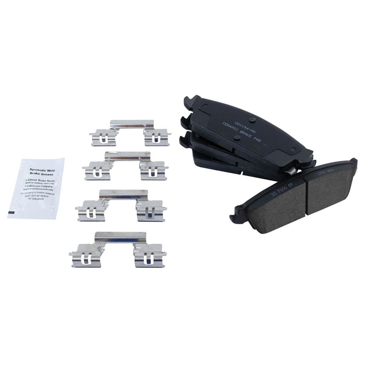 Front & Rear Performance Rotor & Ceramic Brake Pad Kit W/Chemicals