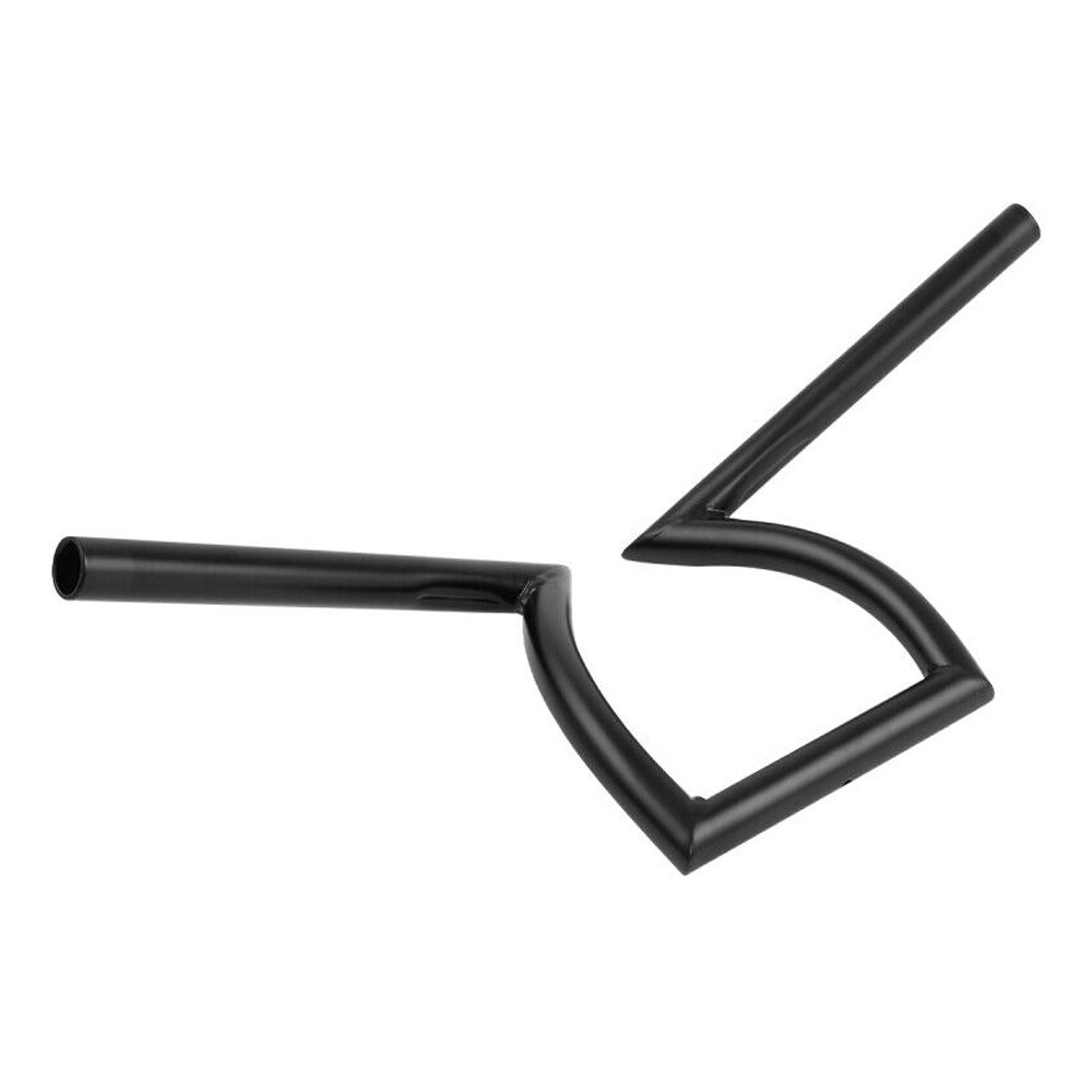 Black 1" Handlebars Z Bars For Harley-Davidson Honda Kawasaki Choppers Custom