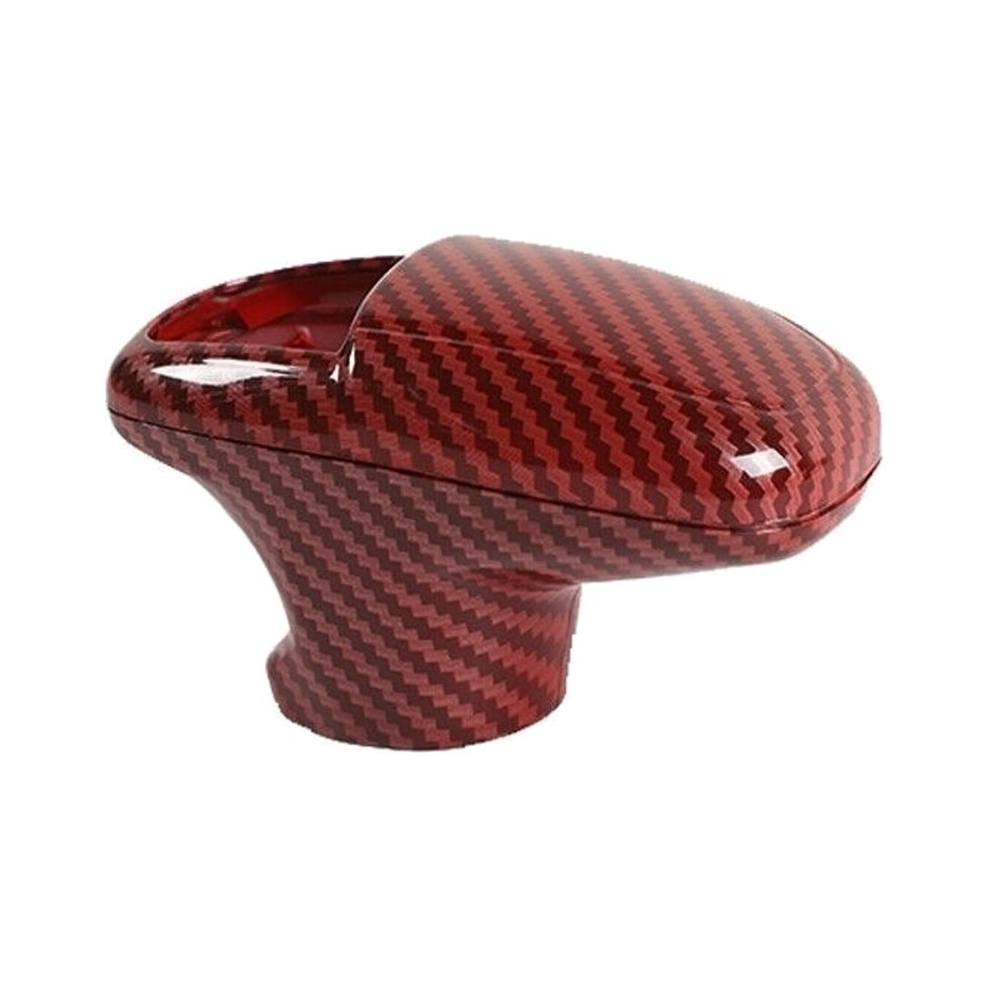 Red Carbon Fiber Center Gear Shift Knob Cover Trim
