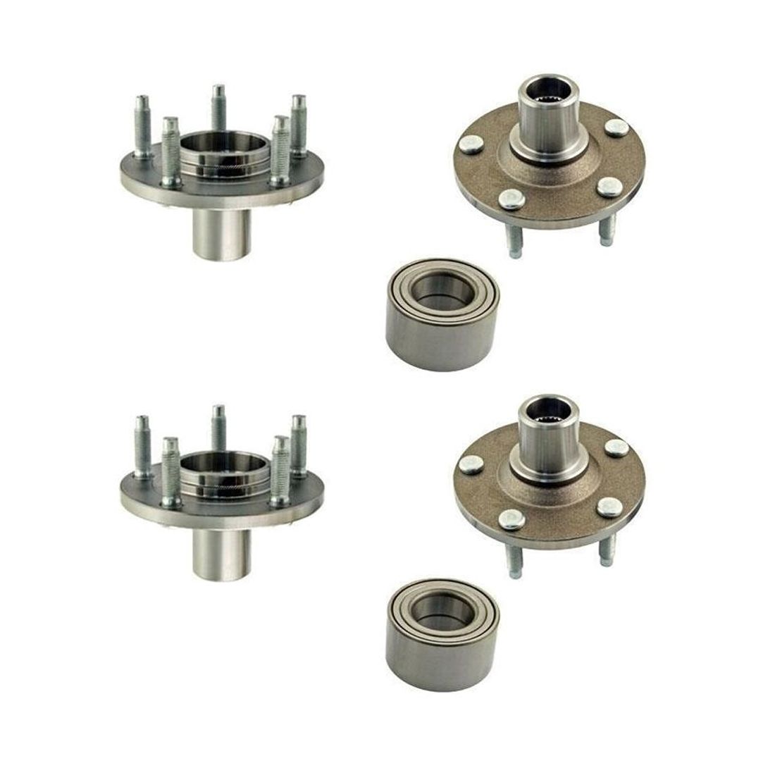 2 Sets Of - (1) Front Axle Bearing And Hub Kit For Escape Mariner Tribute Fot REF#