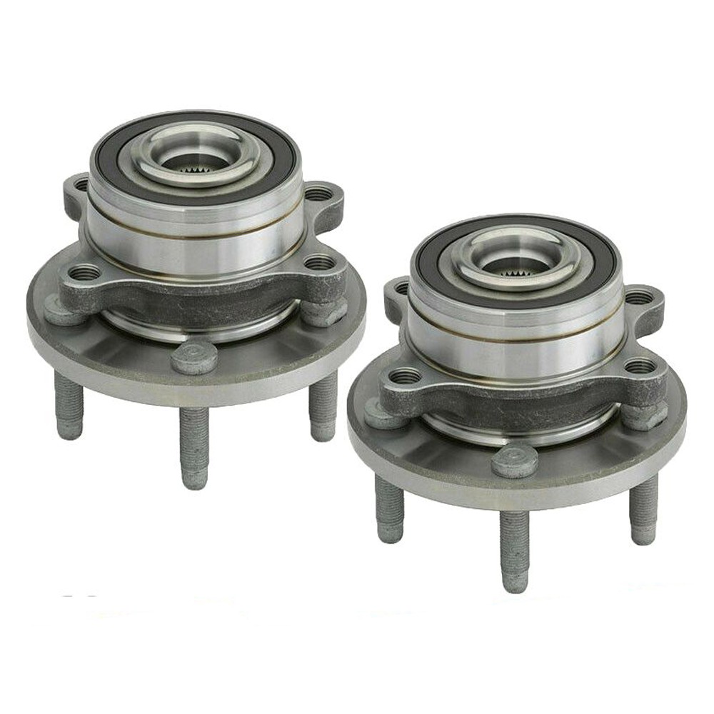 Set Of 2 Front Wheel Bearing & Hub AWD