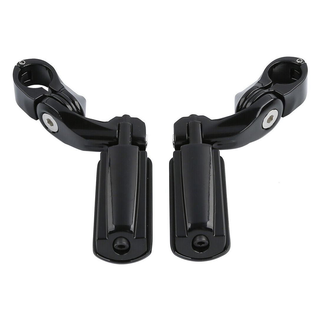1-1/4" Universal Highway Foot Pegs Short Mount For 95-97 Bad Boy Engine Guards