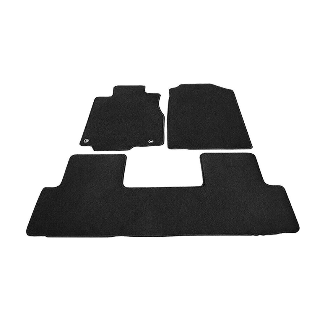 For Honda 2015-2016 CR-V EX-L Black Nylon Front Rear Floor Mats Carpets 3PC