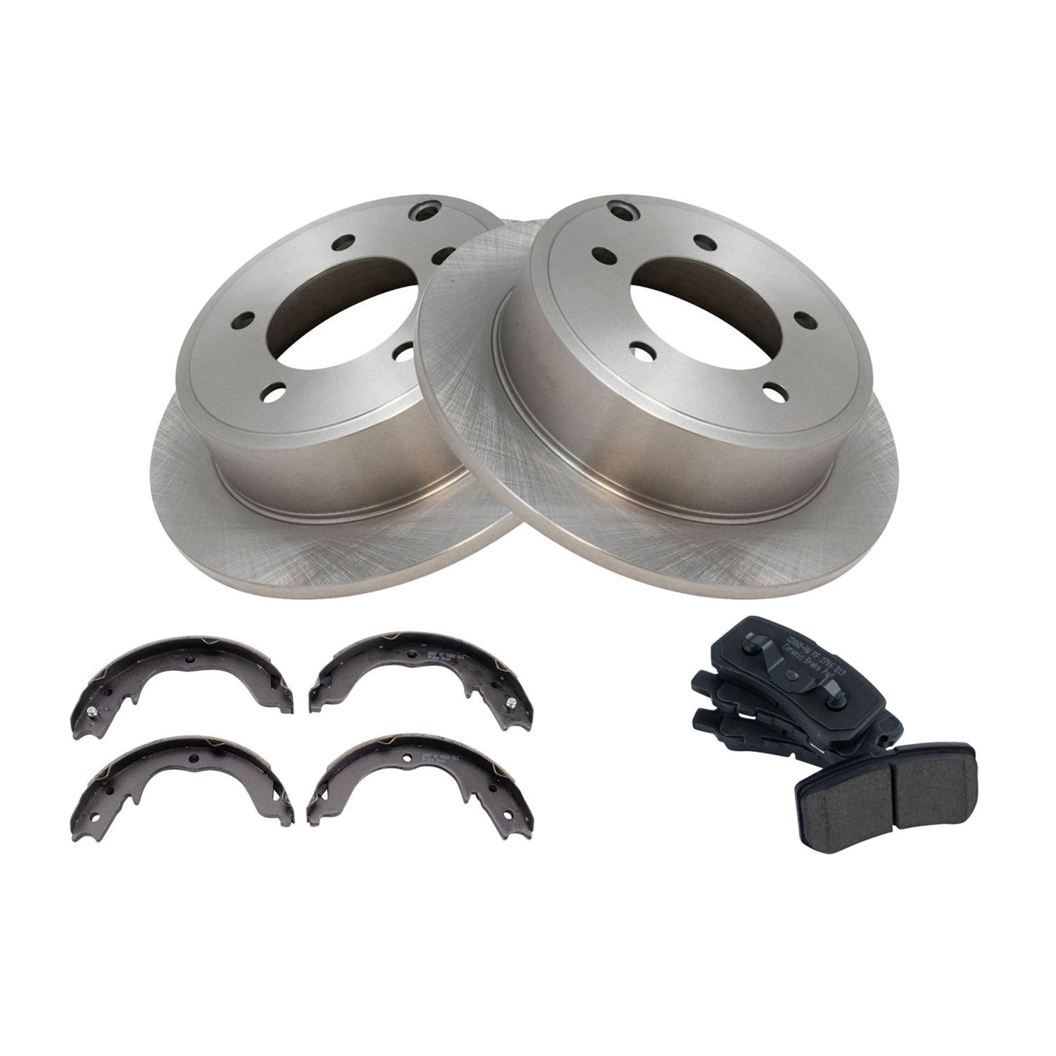 For 09-14 Mitsubishi Lancer Ralliart Sedan Rear Ceramic Brake Pad & Rotor Kit
