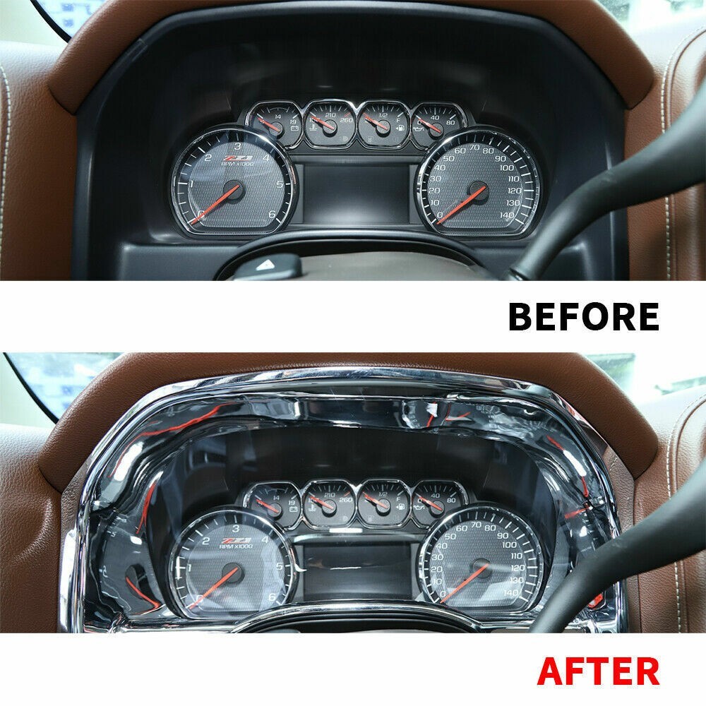 Dashboard Instrument Cover Trim / Chrome