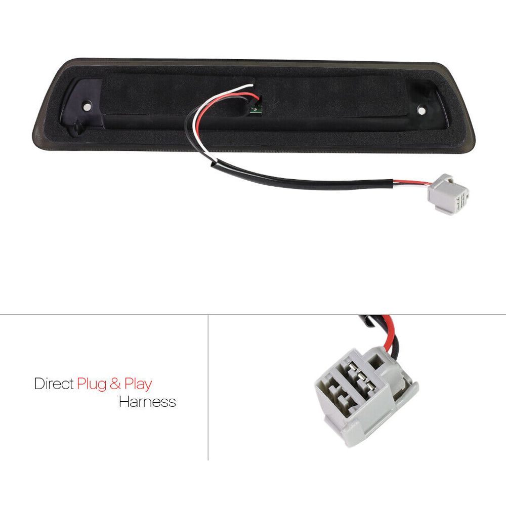 For 09-14 Ford F-150 King Ranch Black/Smoke] Led Third 3rd Brake Light+ Lamp