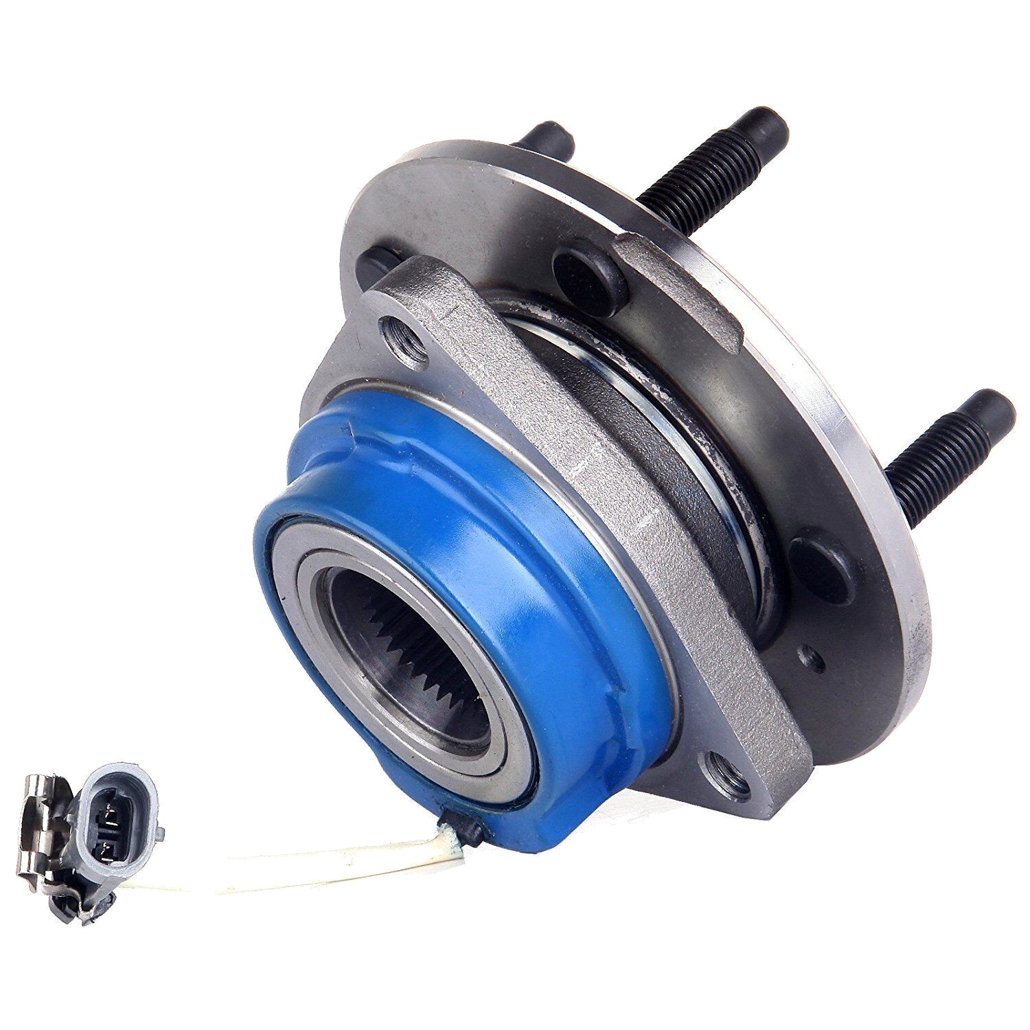 2 Wheel Hub Bearing Assembly W/ Steel Wire Clip ABS 5 Studs Fit GM Cars