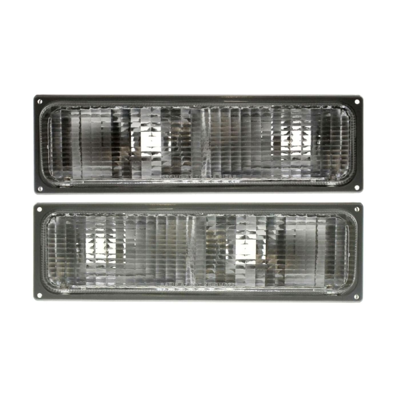 Turn Signal Light For 1990-1993 Chevrolet GMC Plastic Lens LH & RH Set Of 2