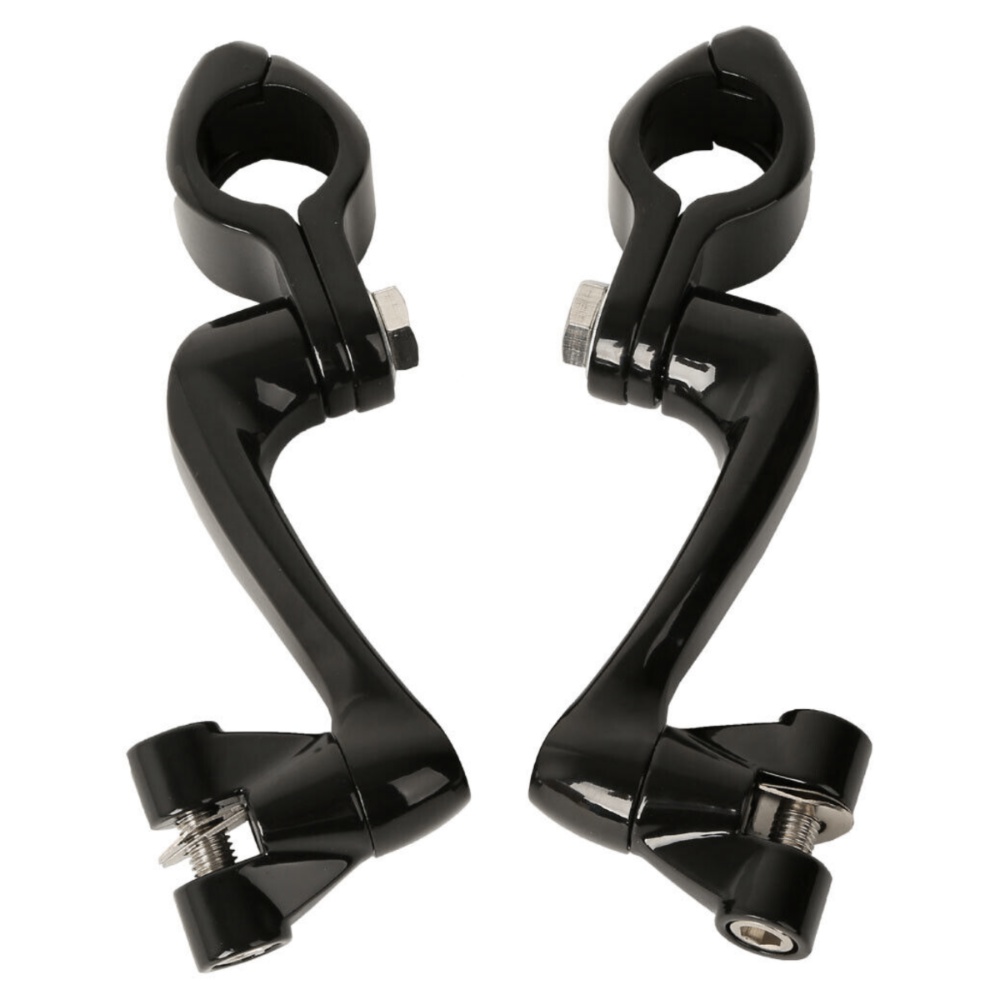 360 Adjustable Highway Foot Peg Mounting Fit For Harley 1 1/4" 32mm Engine Guard