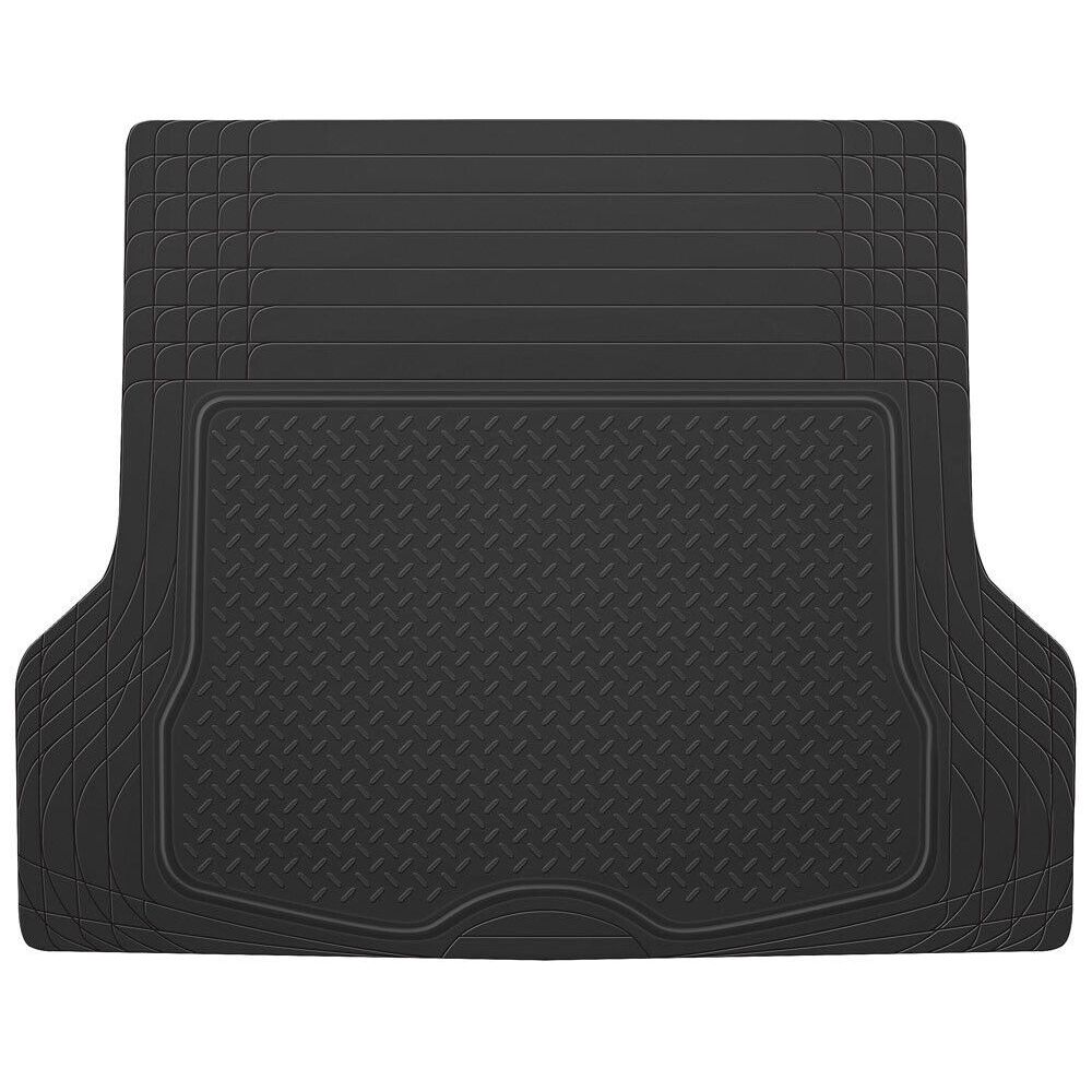 Black Rubber Trunk Mat For 1998-2017 Accord Coupe Cars Universal Trim To Liner