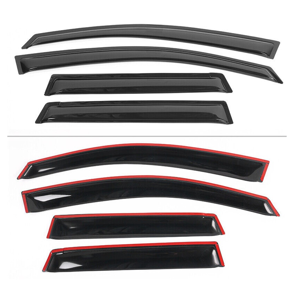 8 PCS - For Fit Fits 07-08 Honda Fit GD3 Window Visors Rain Sun Guard Vent Pieces Set