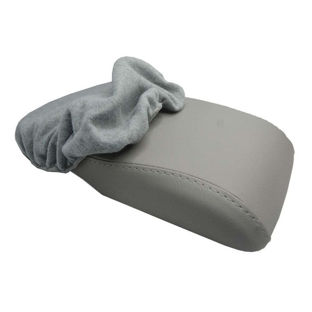 Console Lid Armrest Cover Protector Fleece For Toyota 13-18 Avalon Sedan Gray