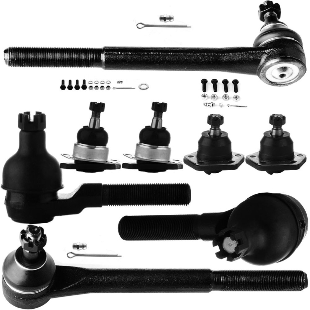 Front Lower Upper Ball Joints Steering Tie Rod End For Chevy GMC Isuzu Olds