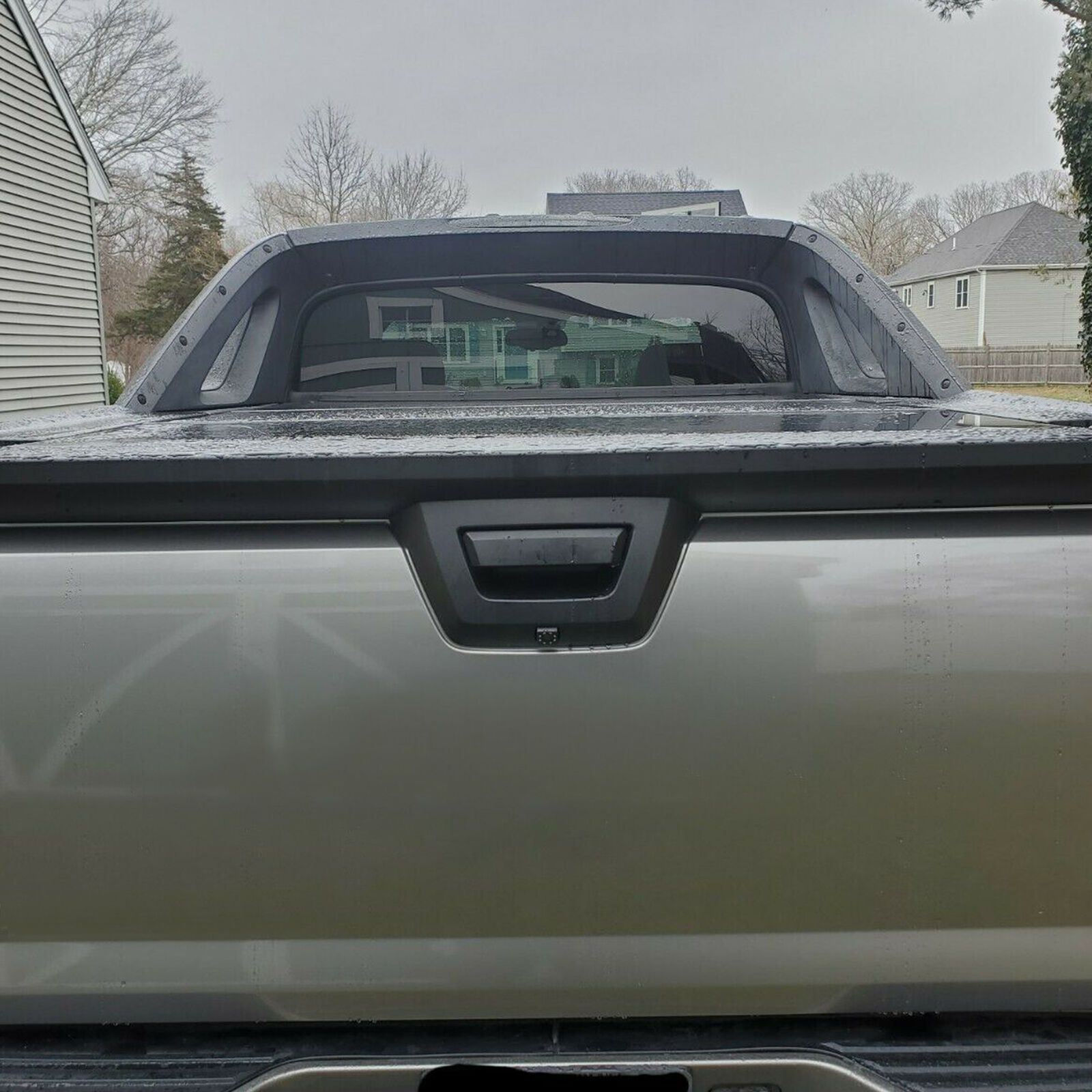 For Avalanche Escalade EXT Rear Tailgate Spoiler Molding Trim W/Camera Hole