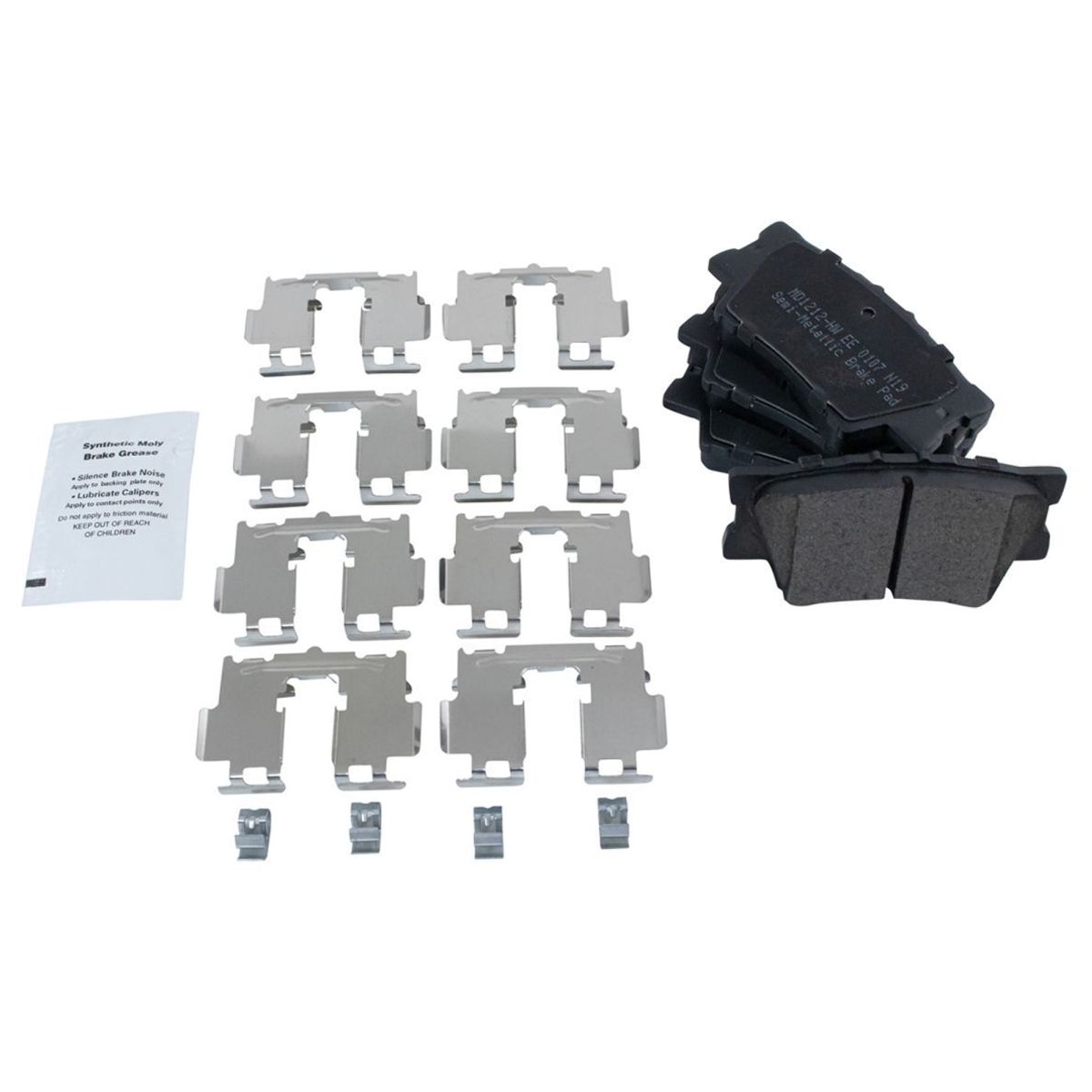Rear Metallic Brake Pads & G-Coated Rotors Kit For 10-12 HS250h 06-18 RAV4 SUV