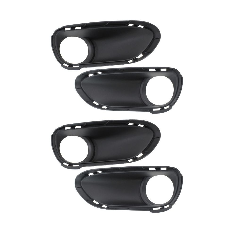 2 Sets Of - Fog Light Trim Set For 11-14 Cayenne Left & Right Textured Black