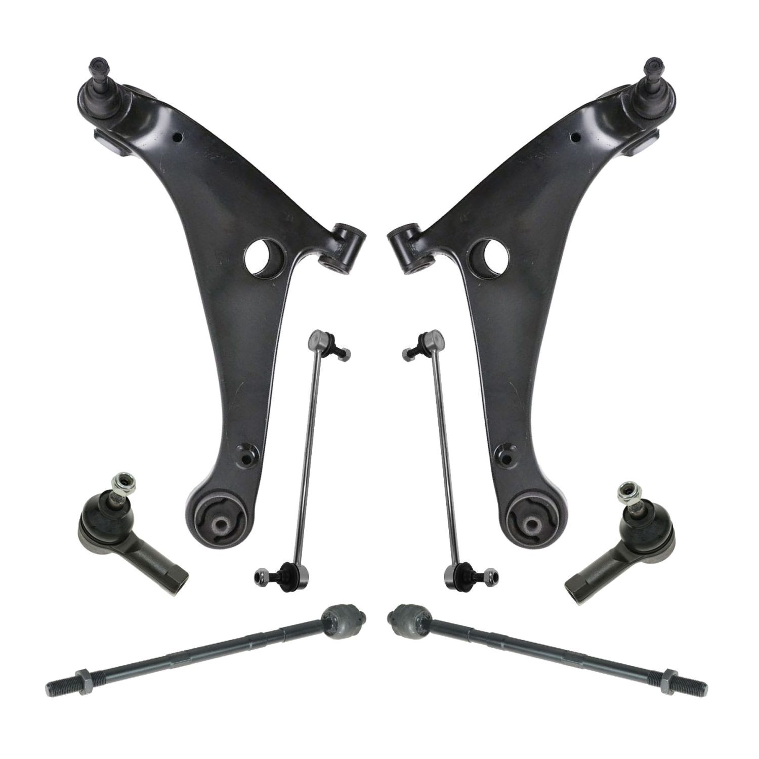 Front Control Arm Ball Joint Sway Bar Tie Rod Steering Suspension Kit 8pc