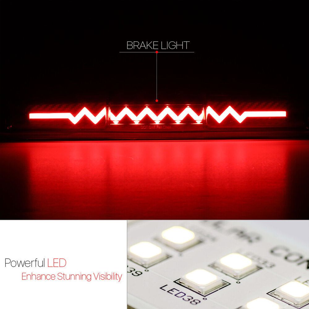 Fits 1999-2007 Silverado/Sierra[CHASING HEART RATE]CF LED Third 3rd Brake Light