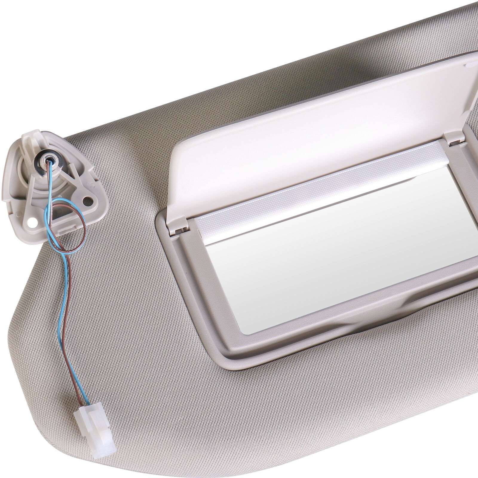 1X Driver Side Sun Visor Gray W/Mirror For Nissan Pathfinder Infiniti QX60
