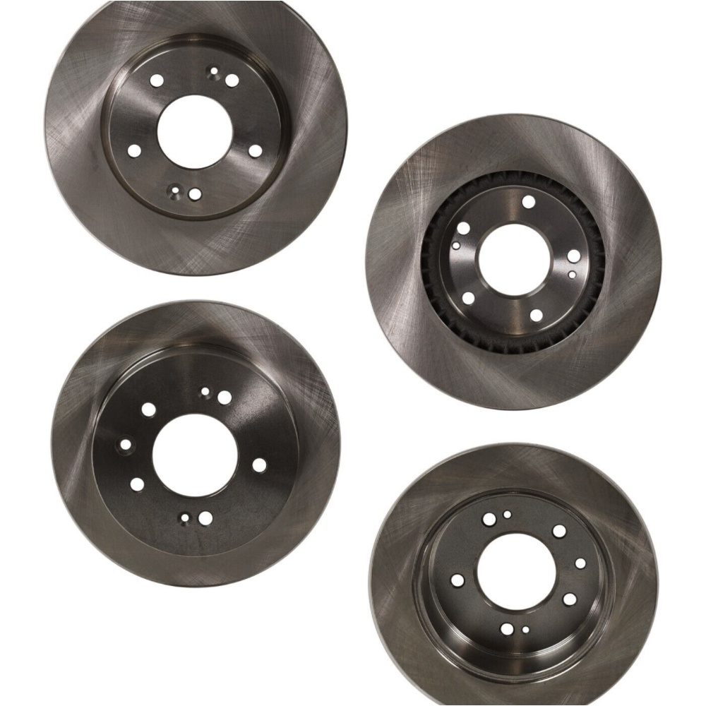 Front And Rear Disc Brake Rotors For Hyundai 2007-2010 Elantra Sedan