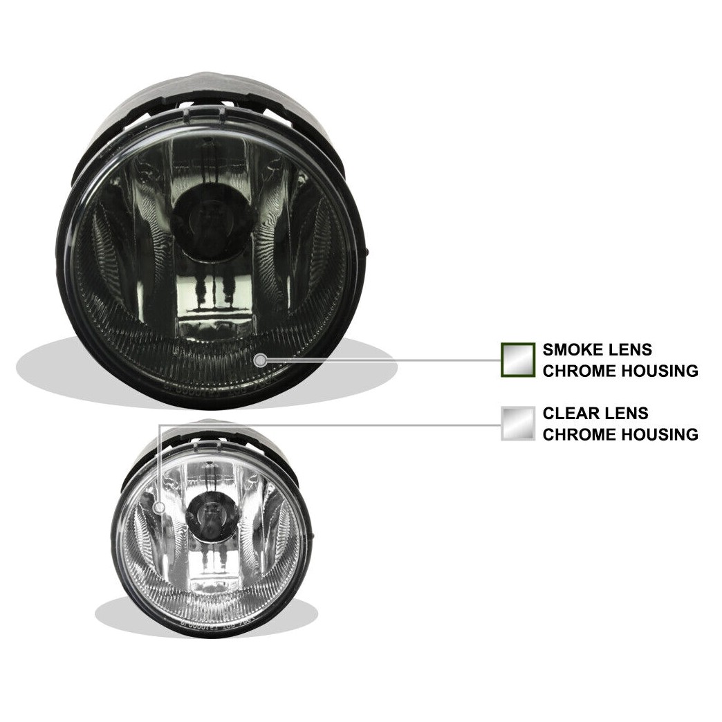 Smoke Fog Lights Bumper+Switch