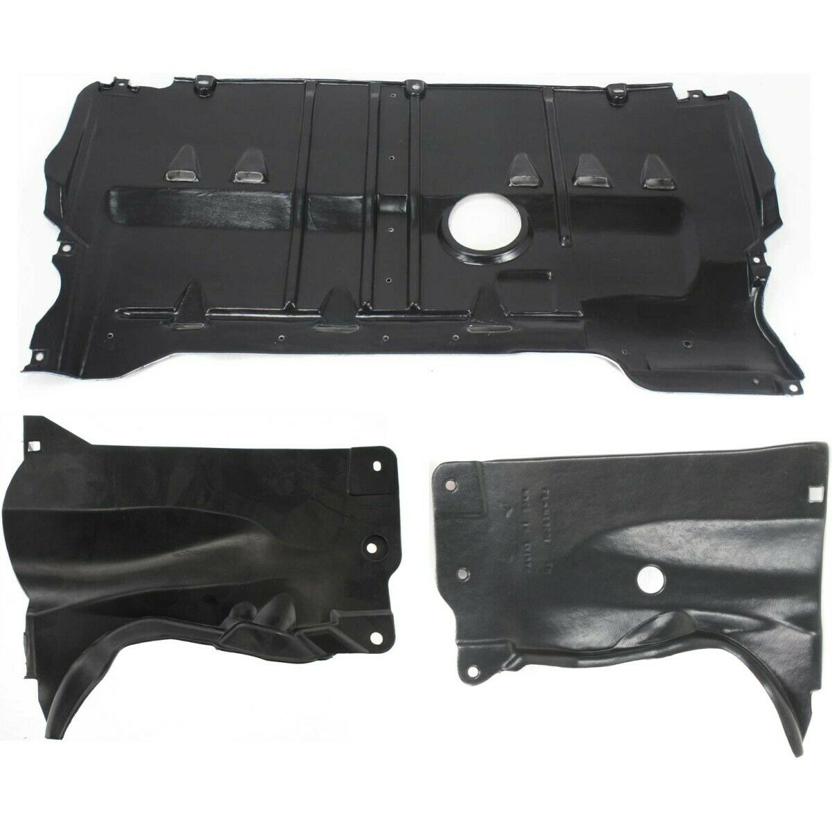 Engine Splash Shields Set Of For Mazda 3 3 Sport 5 Rear Left-and-Right LH & RH