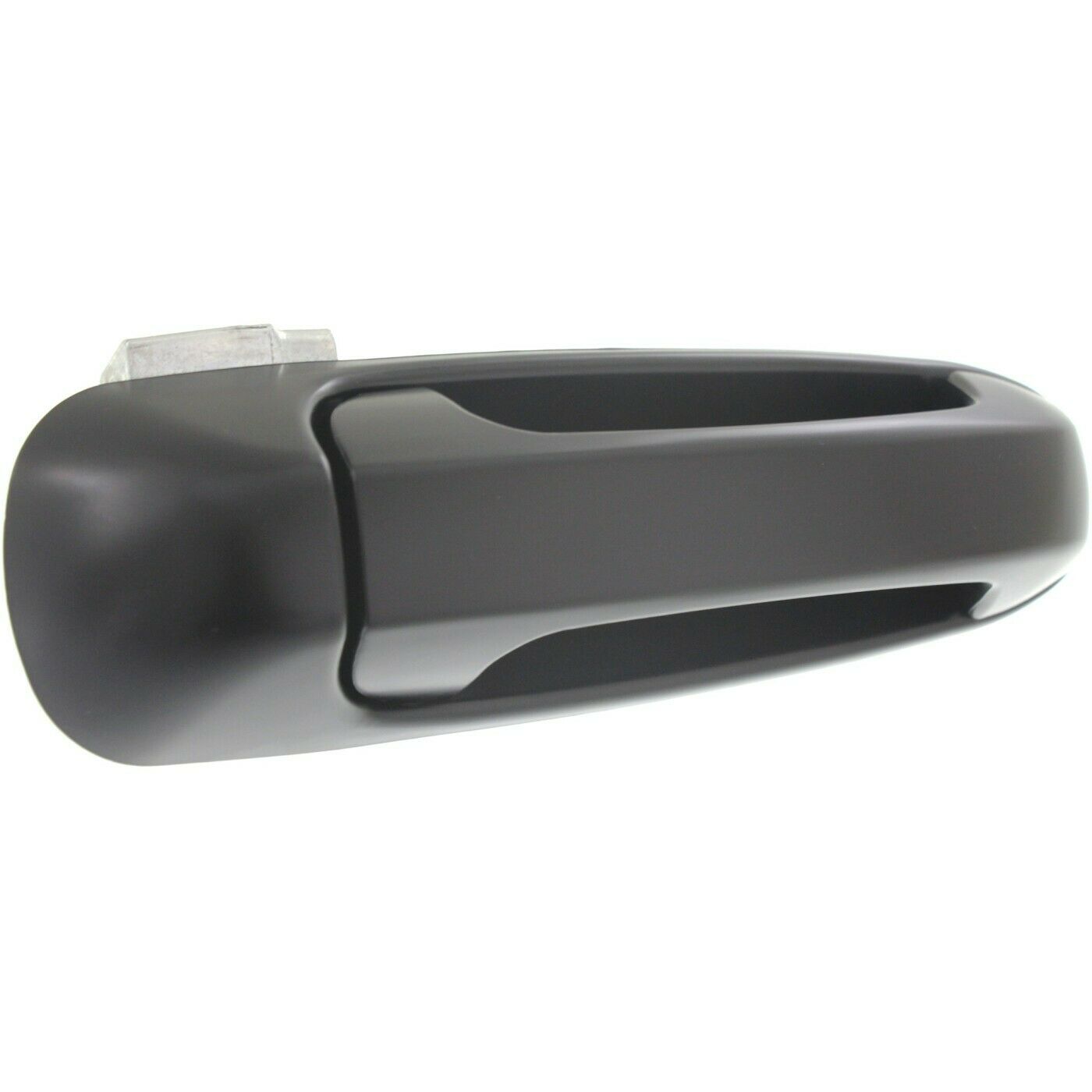 Door Handle Set For Dodge Mitsubishi Ram Rear Smooth Black Plastic 2-Pcs