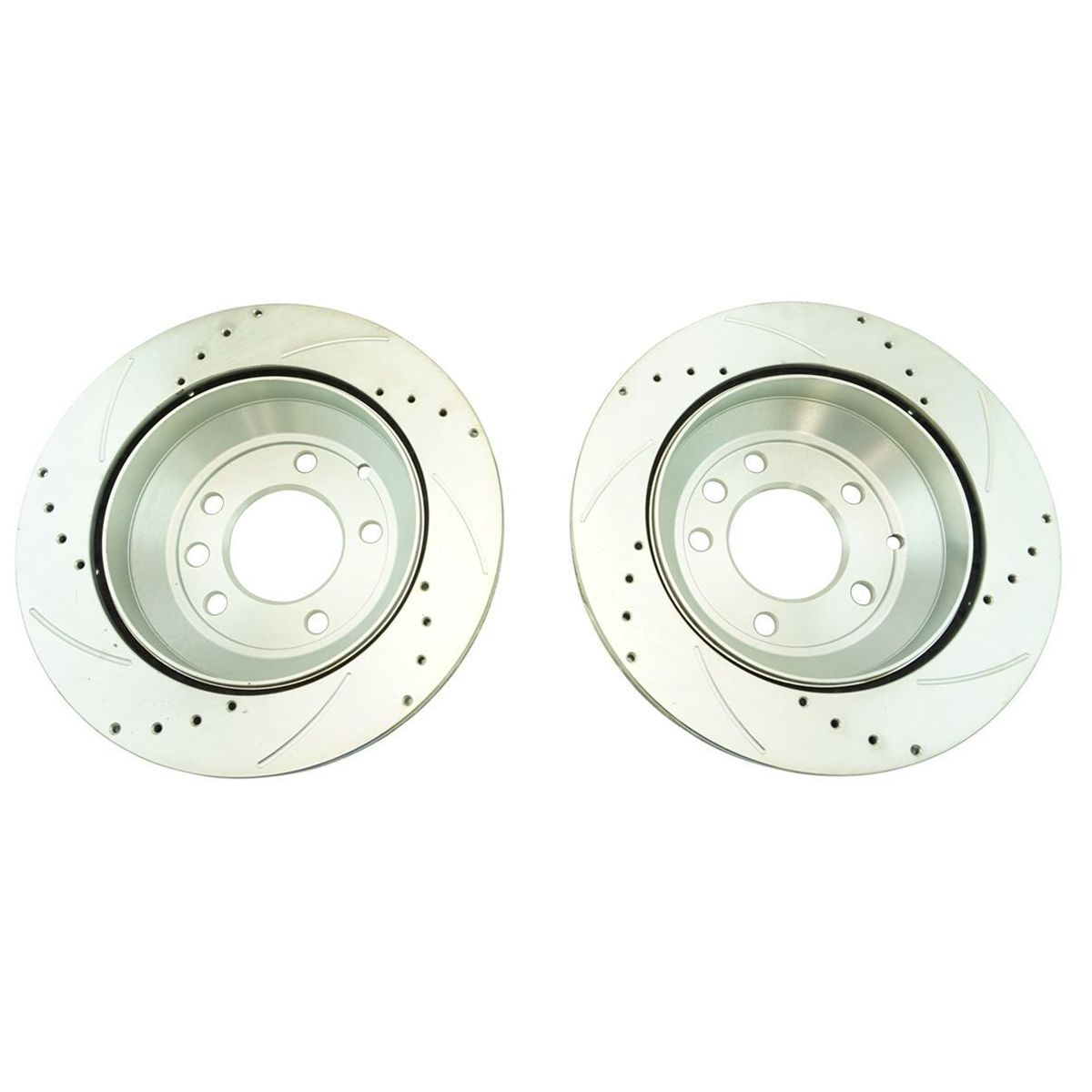 For Audi Porsche VW Brake Rotor Coated & Ceramic Pad Front Rear Kit W/Fluids