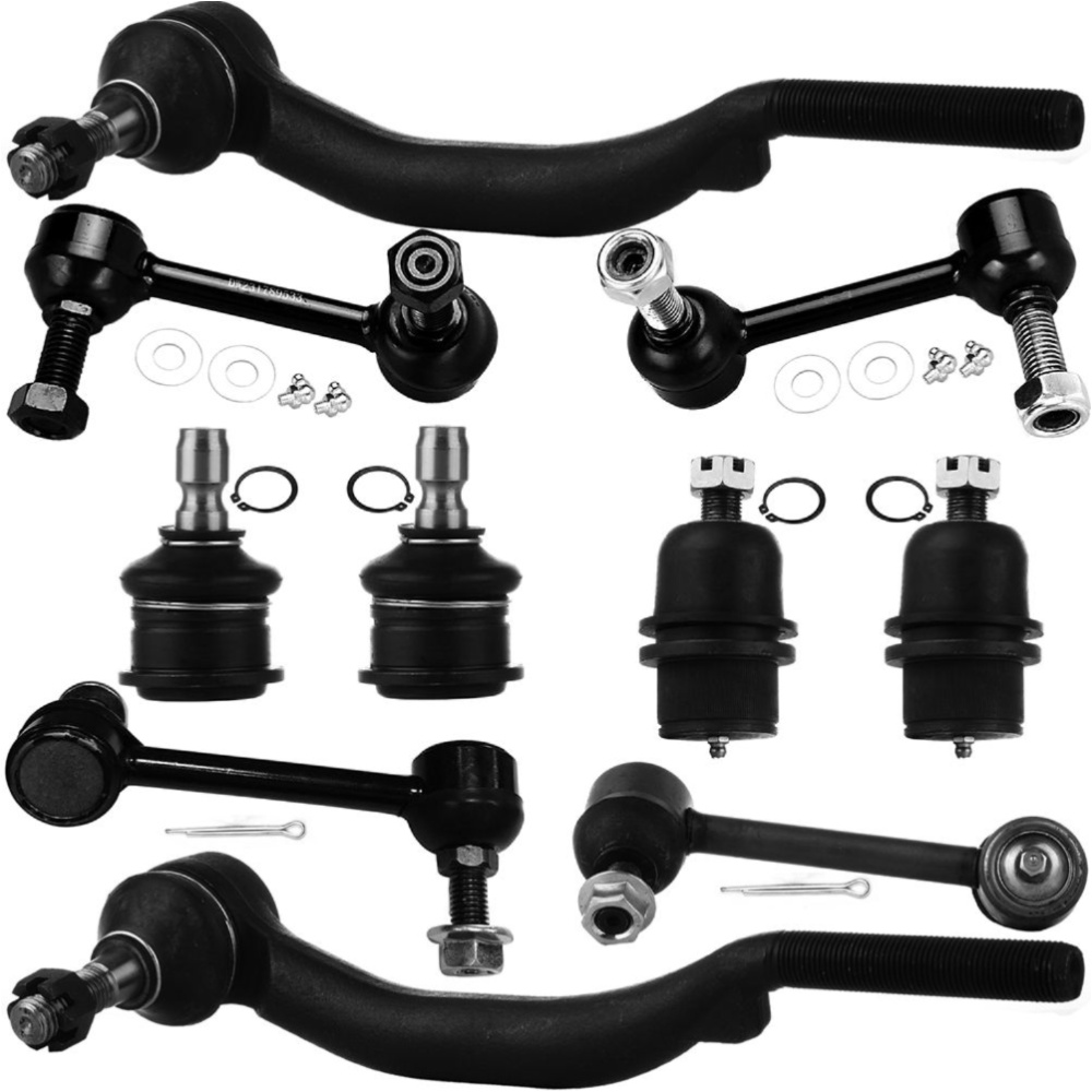 Front Ball Joints Steering Sway Bar Tie Rod End For 04-07 Chevrolet Trailblazer