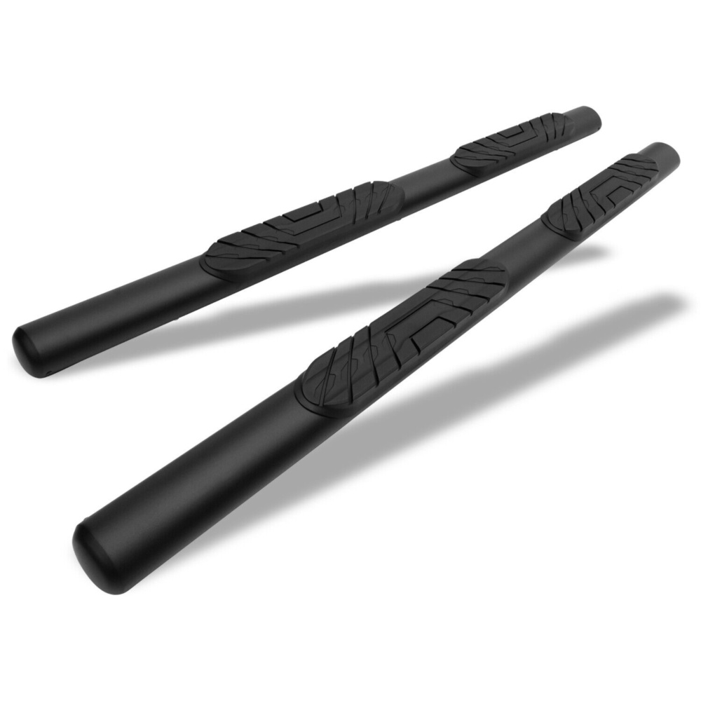 6 Sets Of - 4" Texture Black Side Step Rails For Dodge Ram Quad Cab Nerf Bars