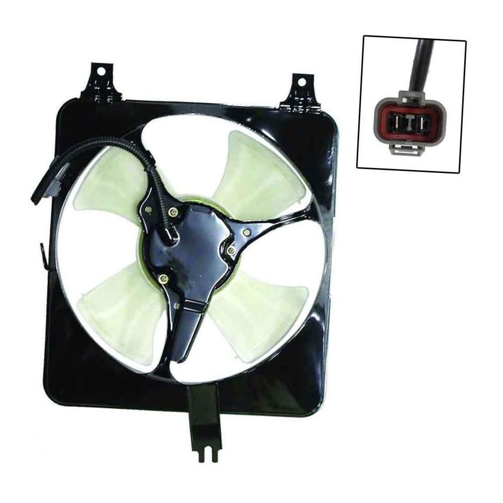 For 93 Honda Accord 10th Anniversary Sedan A/C Condenser Cooling Fan Assembly