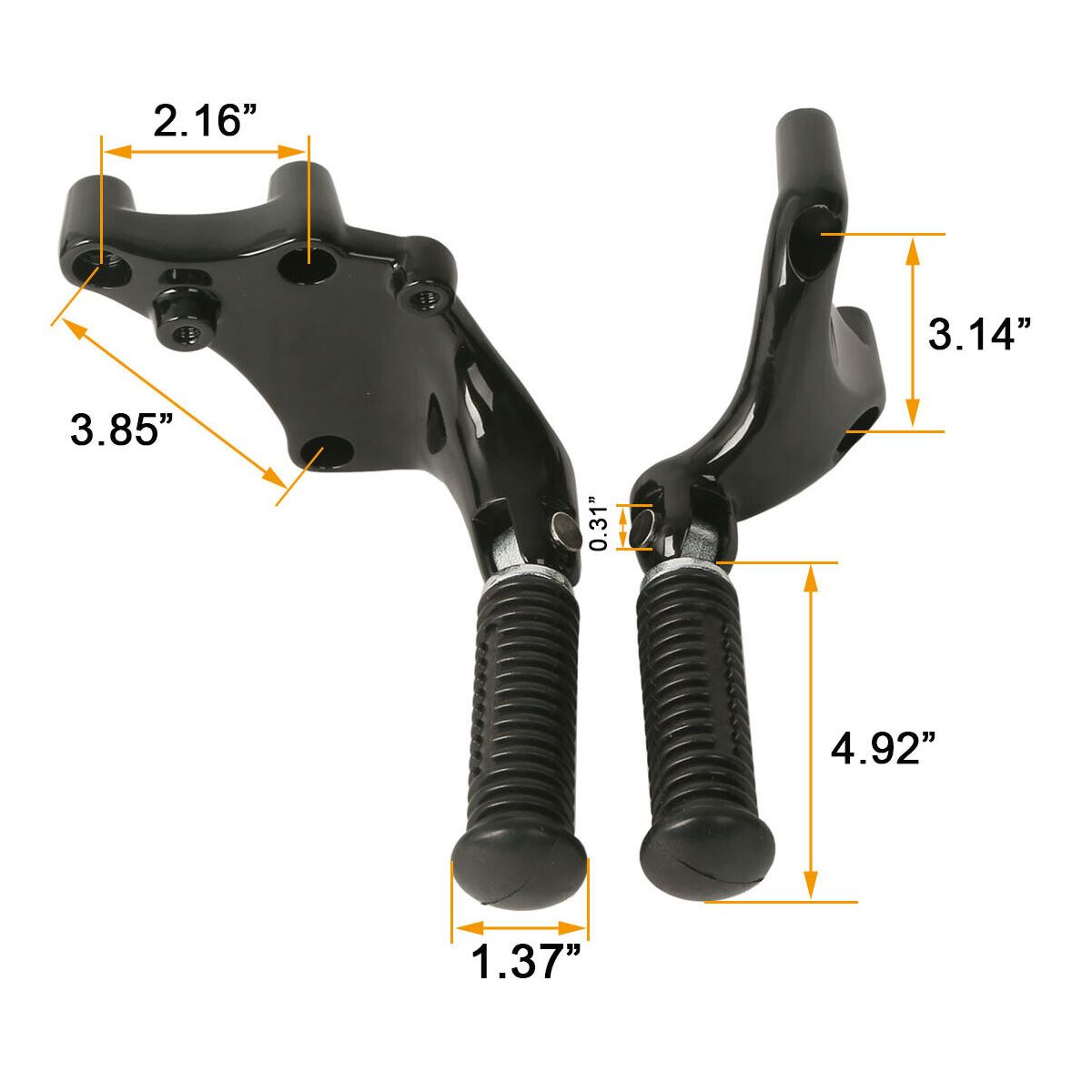For 2014-2020 Harley-Davidson Sportster 1200 Passenger Foot Pegs Pedal Mount