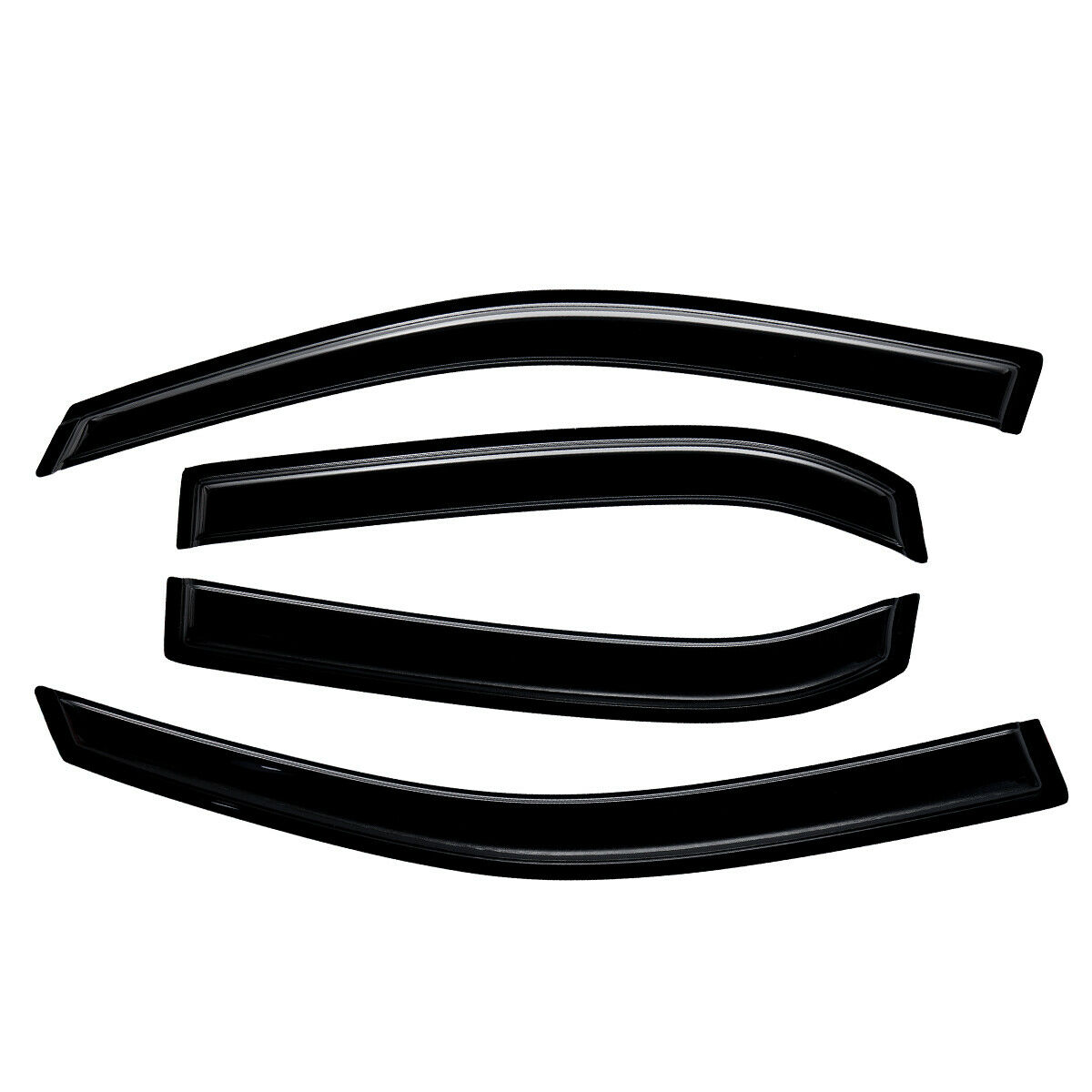 4pcs Out Channel Style Sun Rain Window Visors Visor For 94166