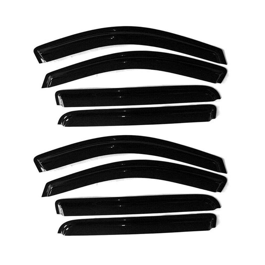 2 Sets Of - Fits 04-08 Ford F150 Super Crew Cab & 06-08 Lincoln Mark LT Window Visors