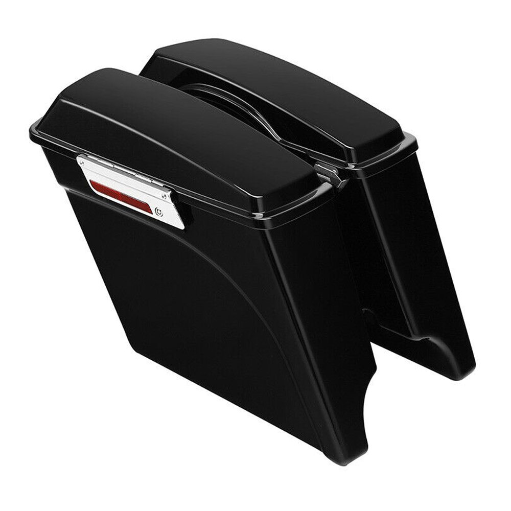 Complete Hard Saddlebags Saddle Bags W For Harley-Davidson Conversion Brackets